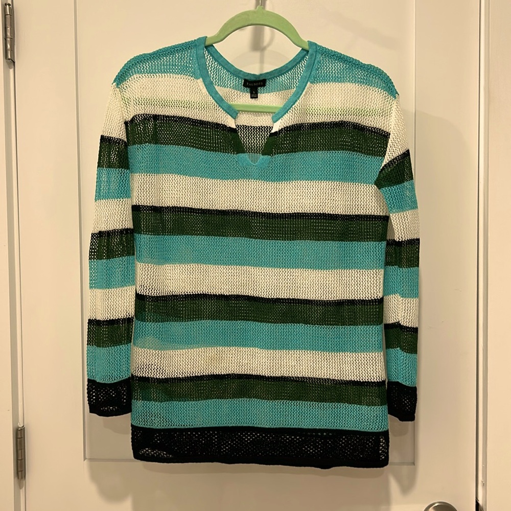 Talbots Teal Knit Sweater